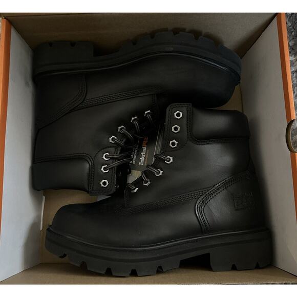 NEW! Timberland Pro Men's Size 6 6" Sawhorse Composite Toe EH Work Boot Black - Picture 3 of 3